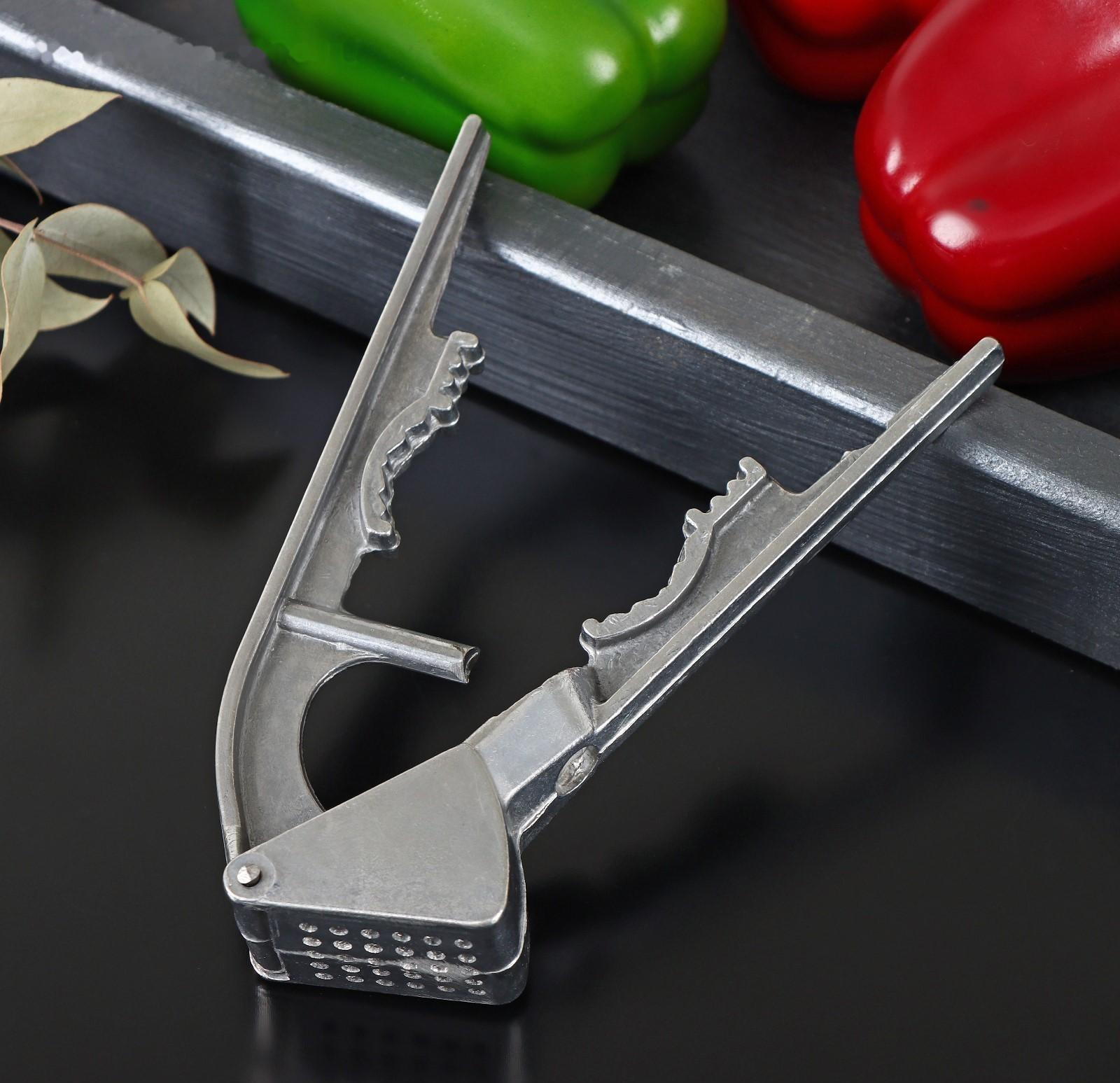 Пресс для чеснока, орехокол 2 в 1, из алюминия