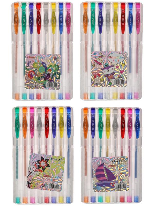 Набор гелевых ручек, 8 цветов, в пластиковой коробке