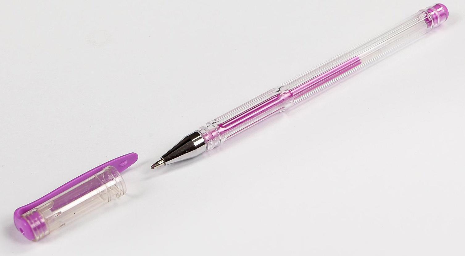 Набор гелевых ручек, 12 цветов, в пластиковой коробке