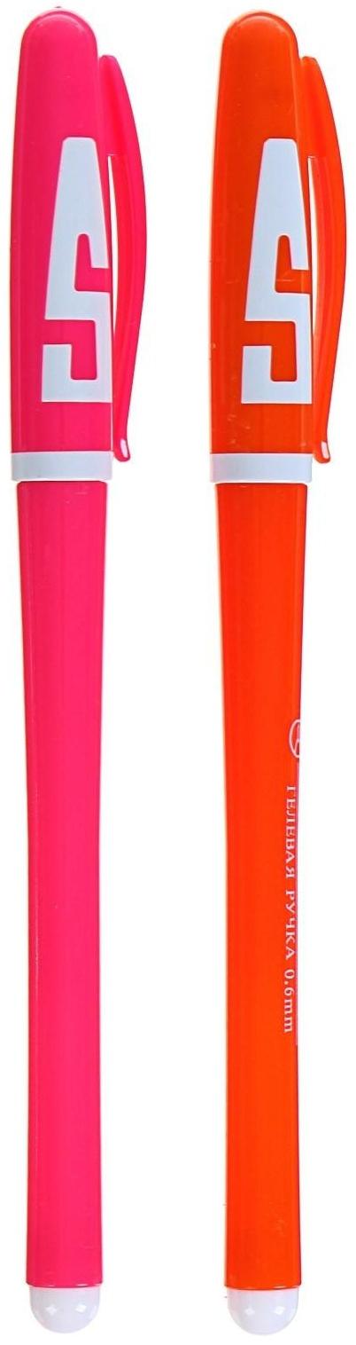 Набор гелевых ручек, 6 цветов, корпус цветной с белыми вставками, в блистере