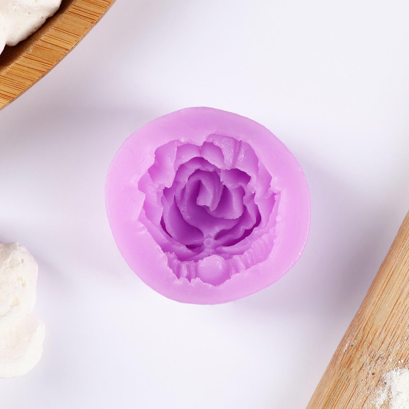 Молд «Роза», 4,5×2 см, цвет МИКС