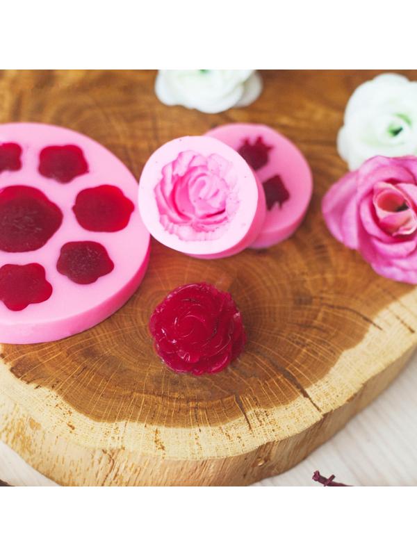 Молд «Роза», 4,5×2 см, цвет МИКС