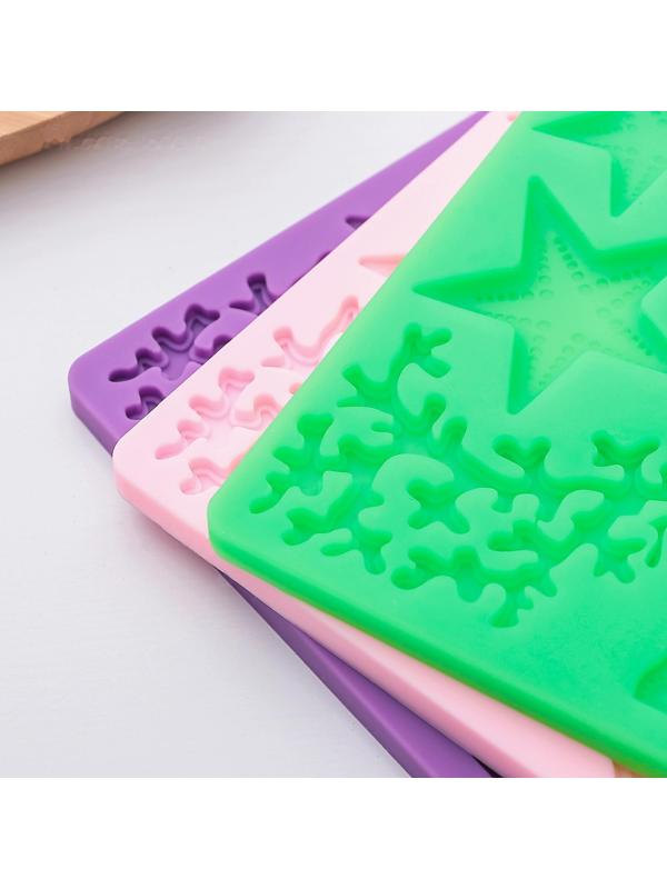 Молд «Морской узор», 19×12 см, цвет МИКС