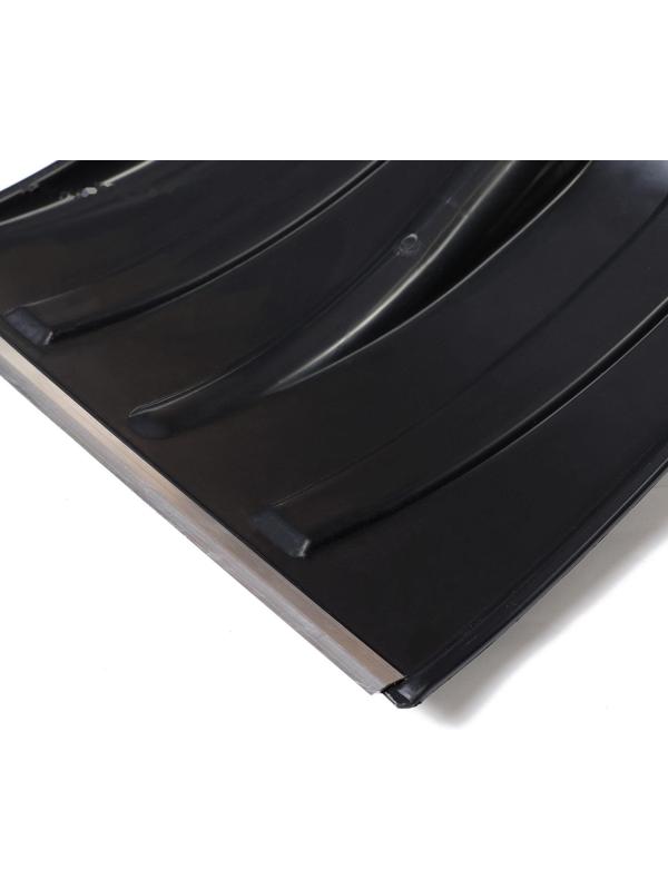 Лопата пластиковая, ковш 365 × 380 мм, с металлической планкой, с ручкой, «Витязь»