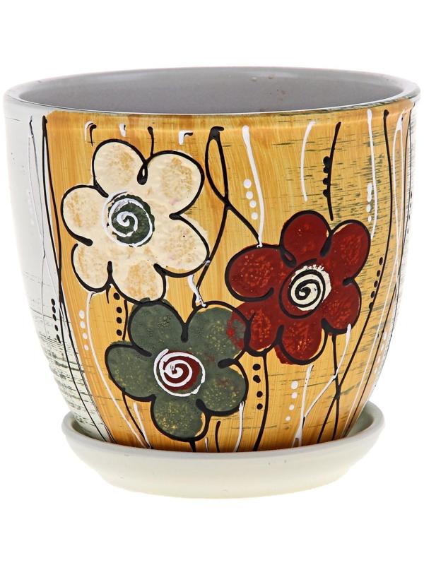 Горшок цветочный Рапсодия 2,5л с подставкой