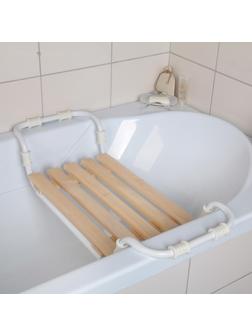 Сиденье для ванны раздвижное, деревянное