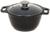 Кастрюля «Традиция», 1 л, 23×18×9 см, стеклянная крышка, антипригарное покрытие, цвет чёрный