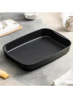 Противень «Традиция», 36,5×26×5,5 см, антипригарное покрытие, цвет чёрный