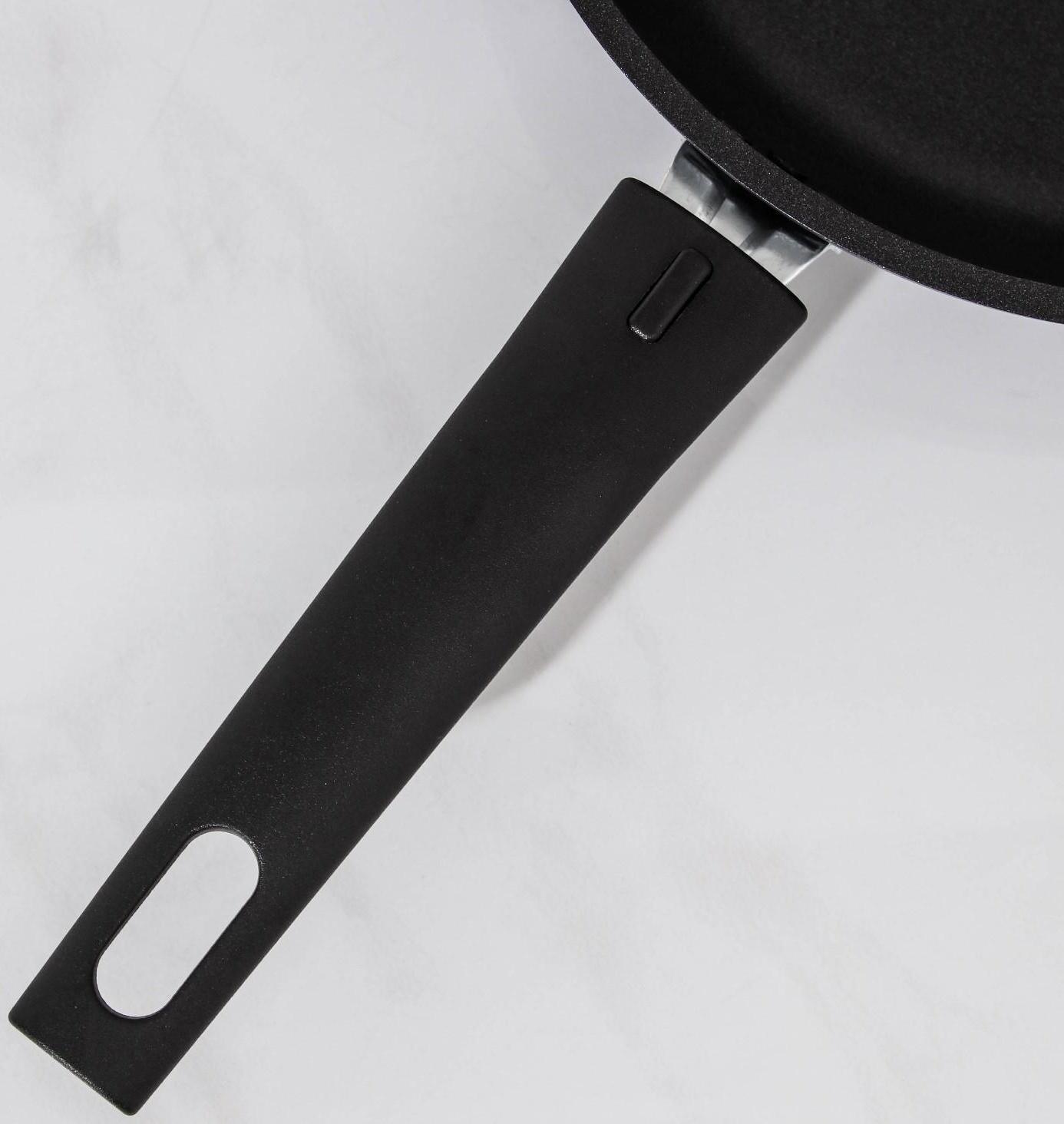 Сковорода «Традиция», d=26 см, съёмная ручка, антипригарное покрытие, цвет чёрный