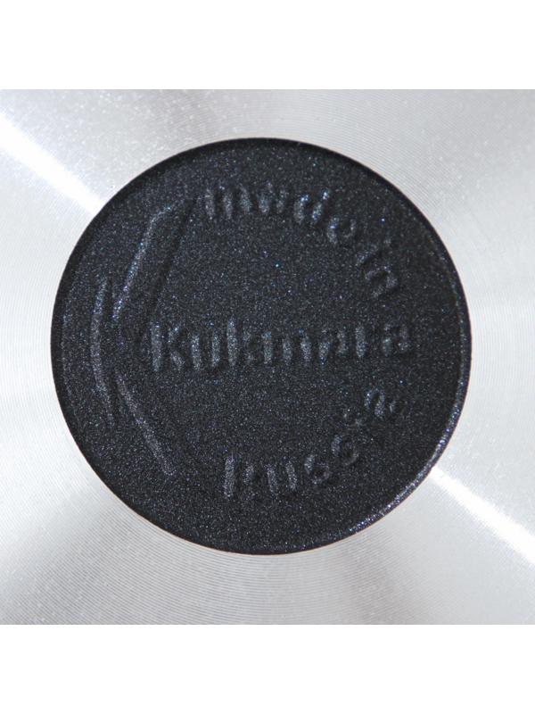 Сковорода «Традиция», d=26 см, стеклянная крышка, съёмная ручка, антипригарное покрытие, цвет чёрный