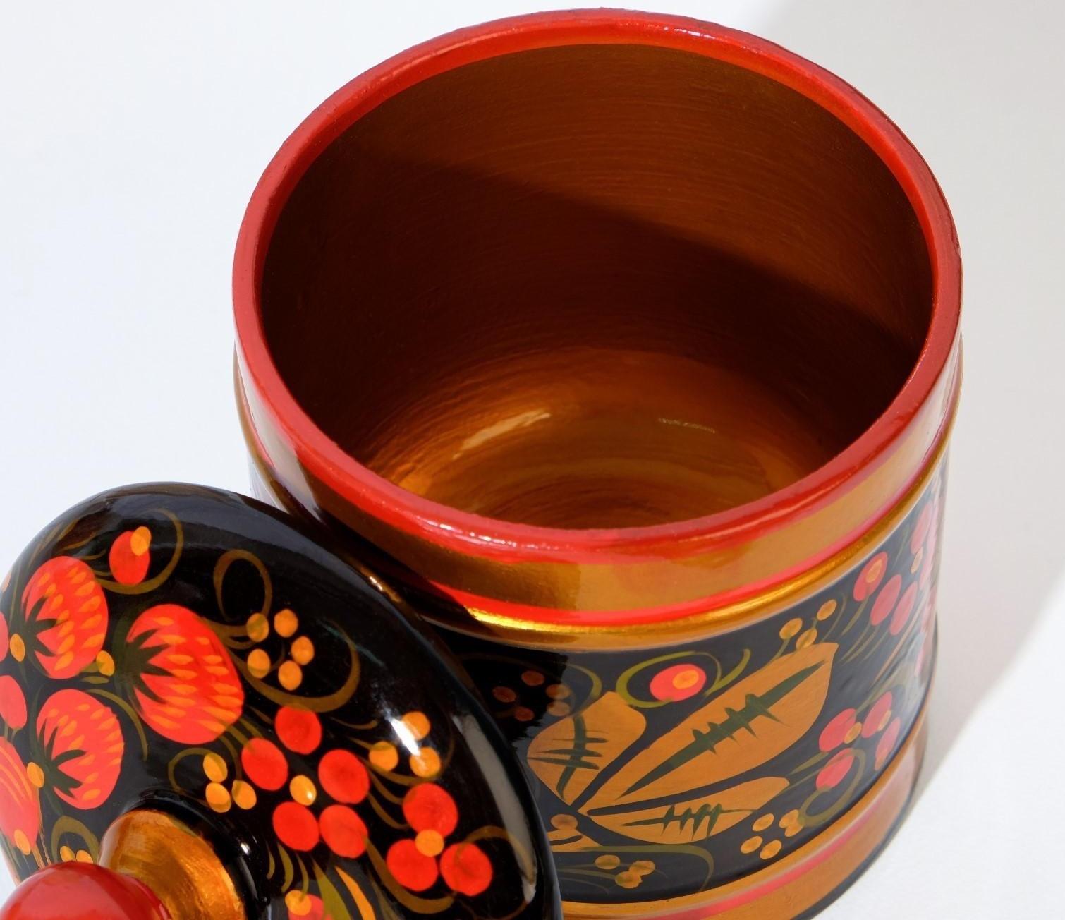 Кадочка, средняя, 9×14 см, хохлома, микс