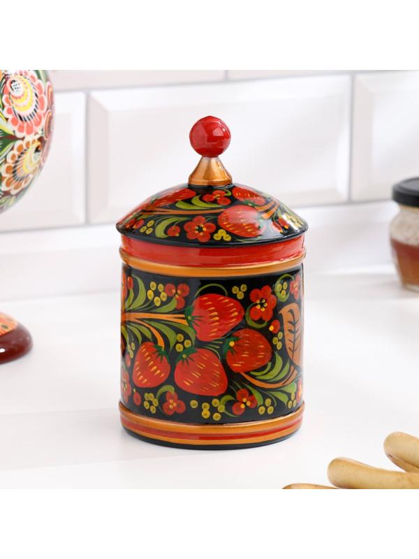 Кадочка, средняя, 9×14 см, хохлома, микс