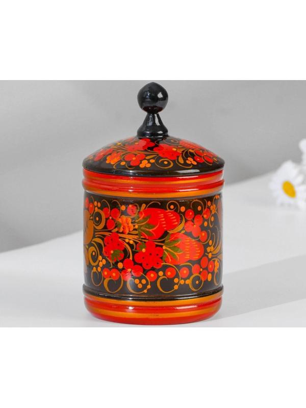 Кадочка, средняя, 9×14 см, хохлома, микс