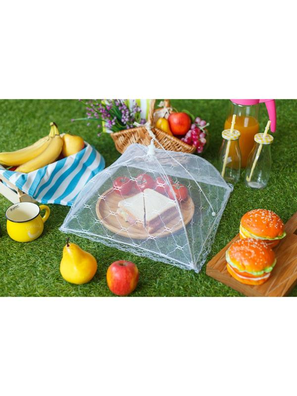 Сетка для продуктов защитная «Квадрат», 35×35 см, цвет МИКС