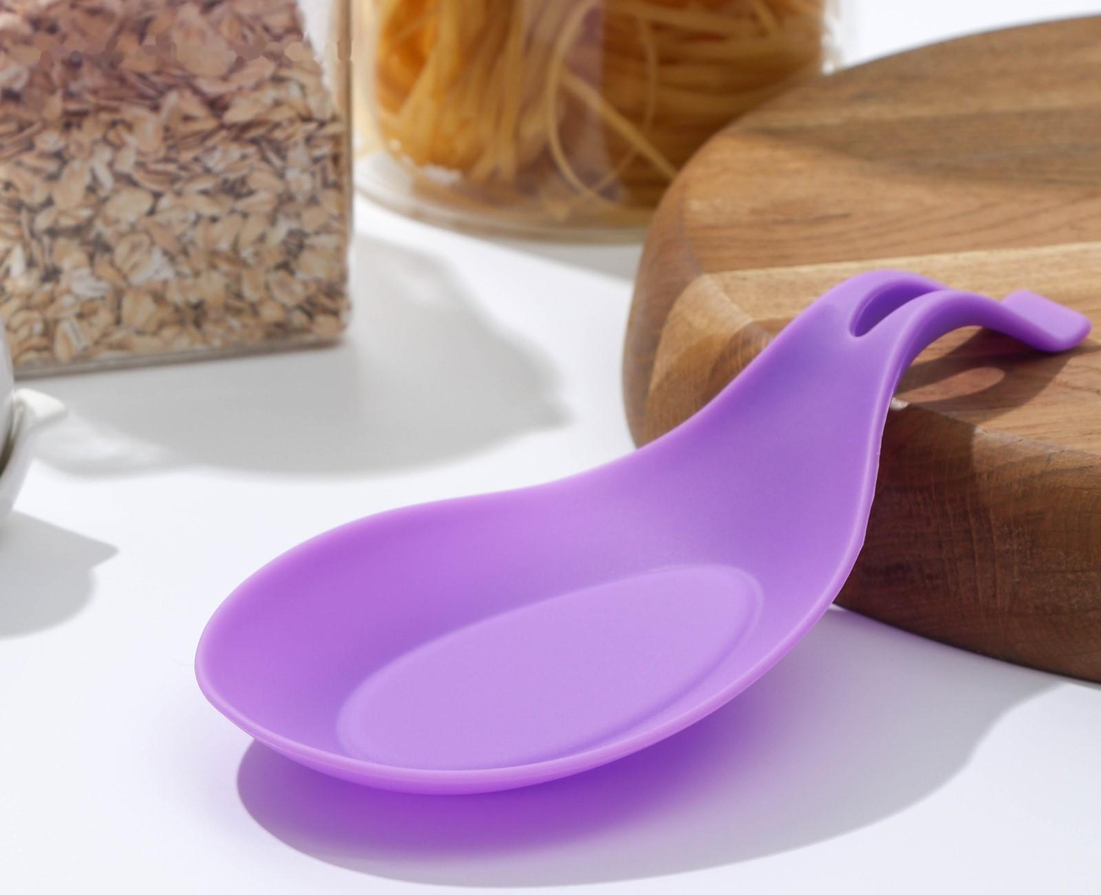 Подставка под ложку Доляна «Симпл», 21×10 см, цвет МИКС