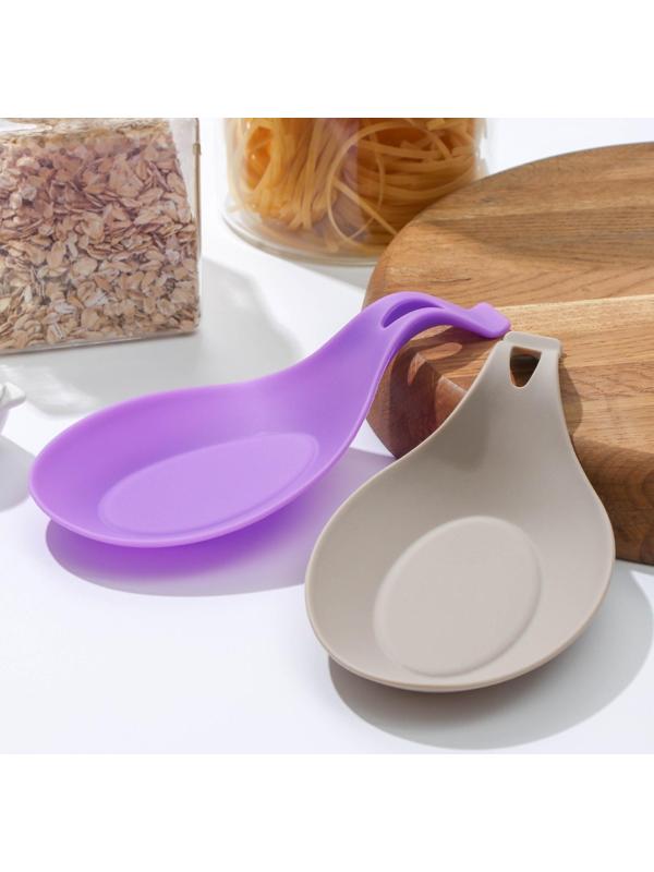 Подставка под ложку Доляна «Симпл», 21×10 см, цвет МИКС