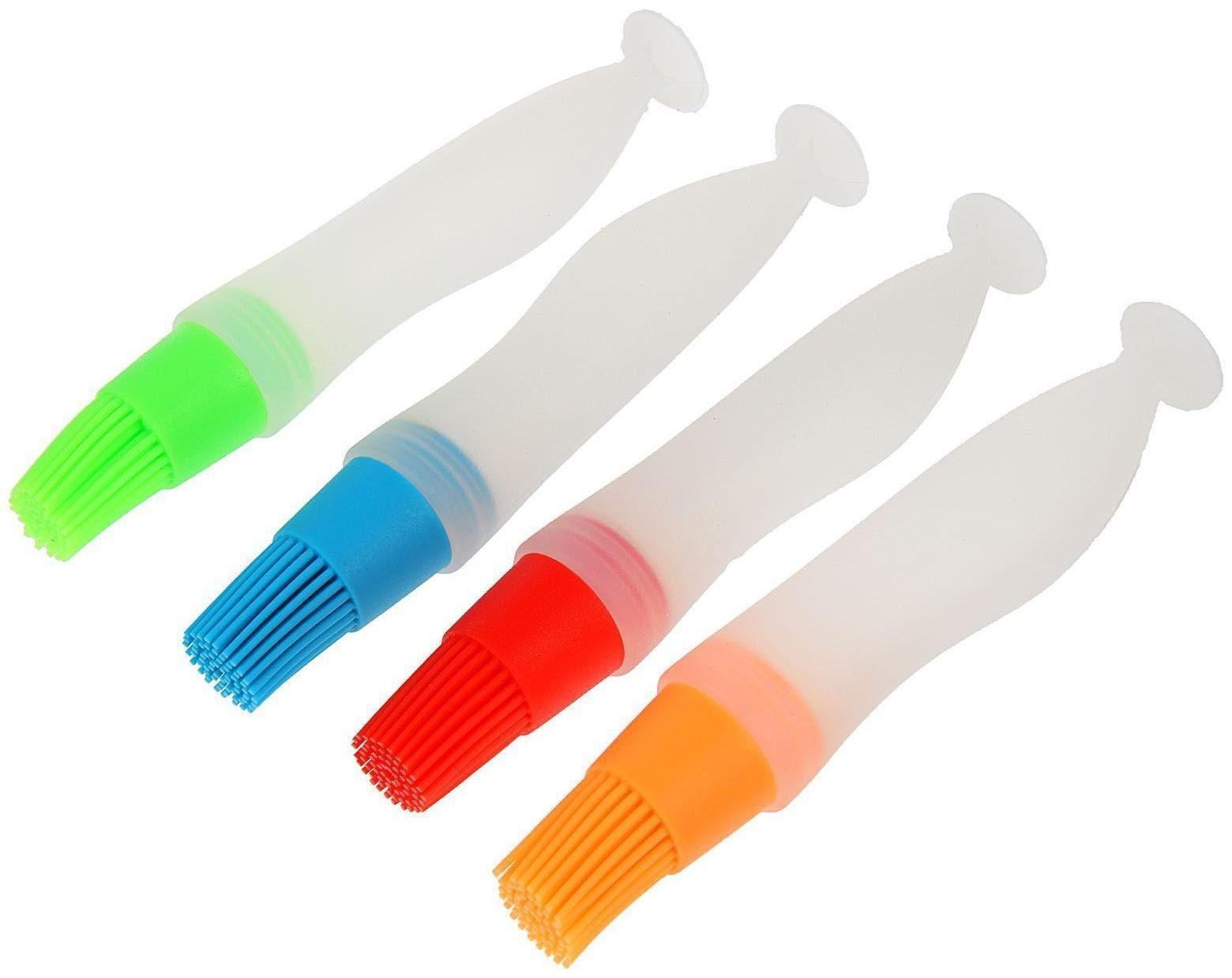 Кисть с резервуаром для масла Доляна «Фобос», 17 см, цвет МИКС