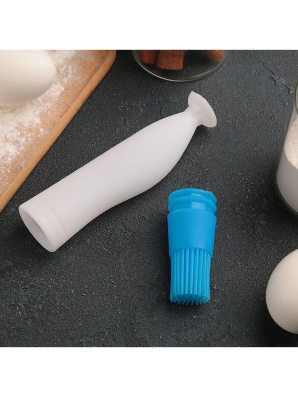 Кисть с резервуаром для масла Доляна «Фобос», 17 см, цвет МИКС