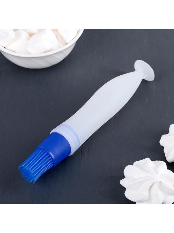 Кисть с резервуаром для масла Доляна «Фобос», 17 см, цвет МИКС