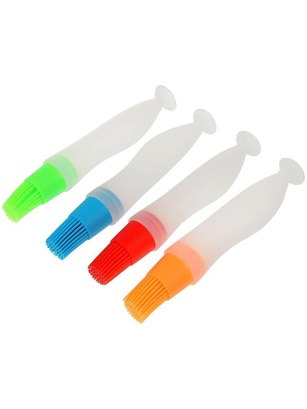 Кисть с резервуаром для масла Доляна «Фобос», 17 см, цвет МИКС