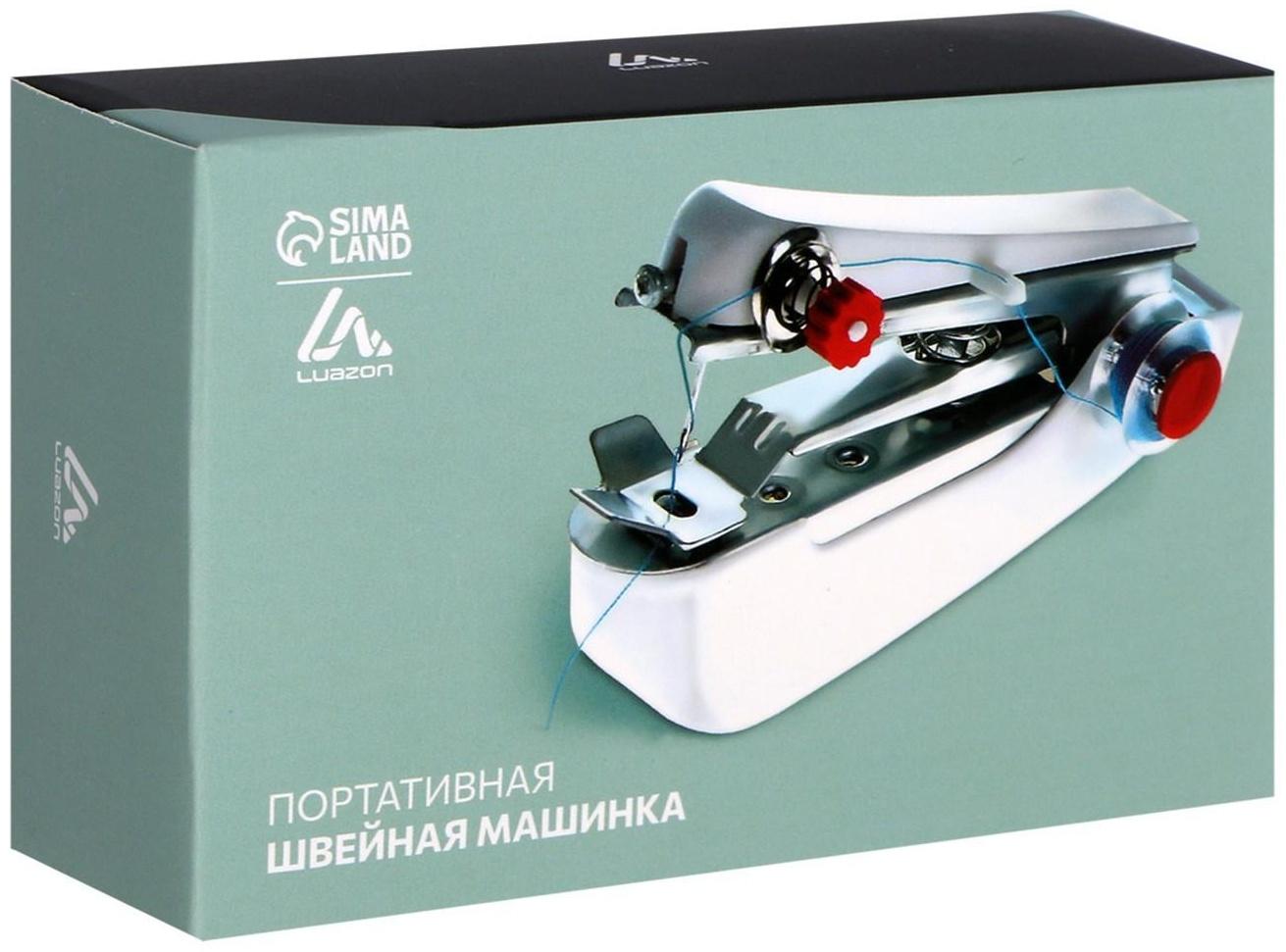 Швейная машина Luazon LSH-08, механическая, портативная, белая