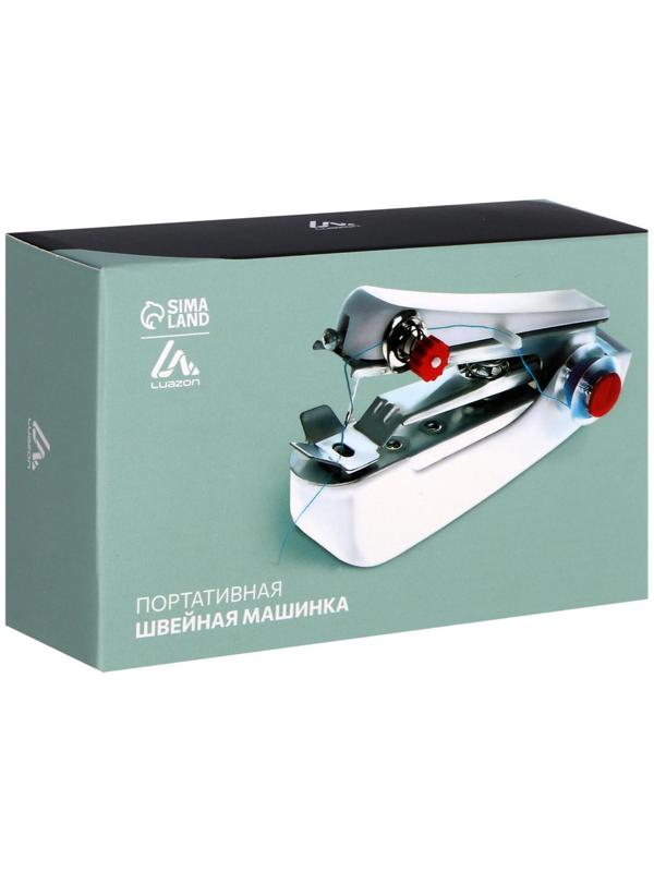 Швейная машина Luazon LSH-08, механическая, портативная, белая