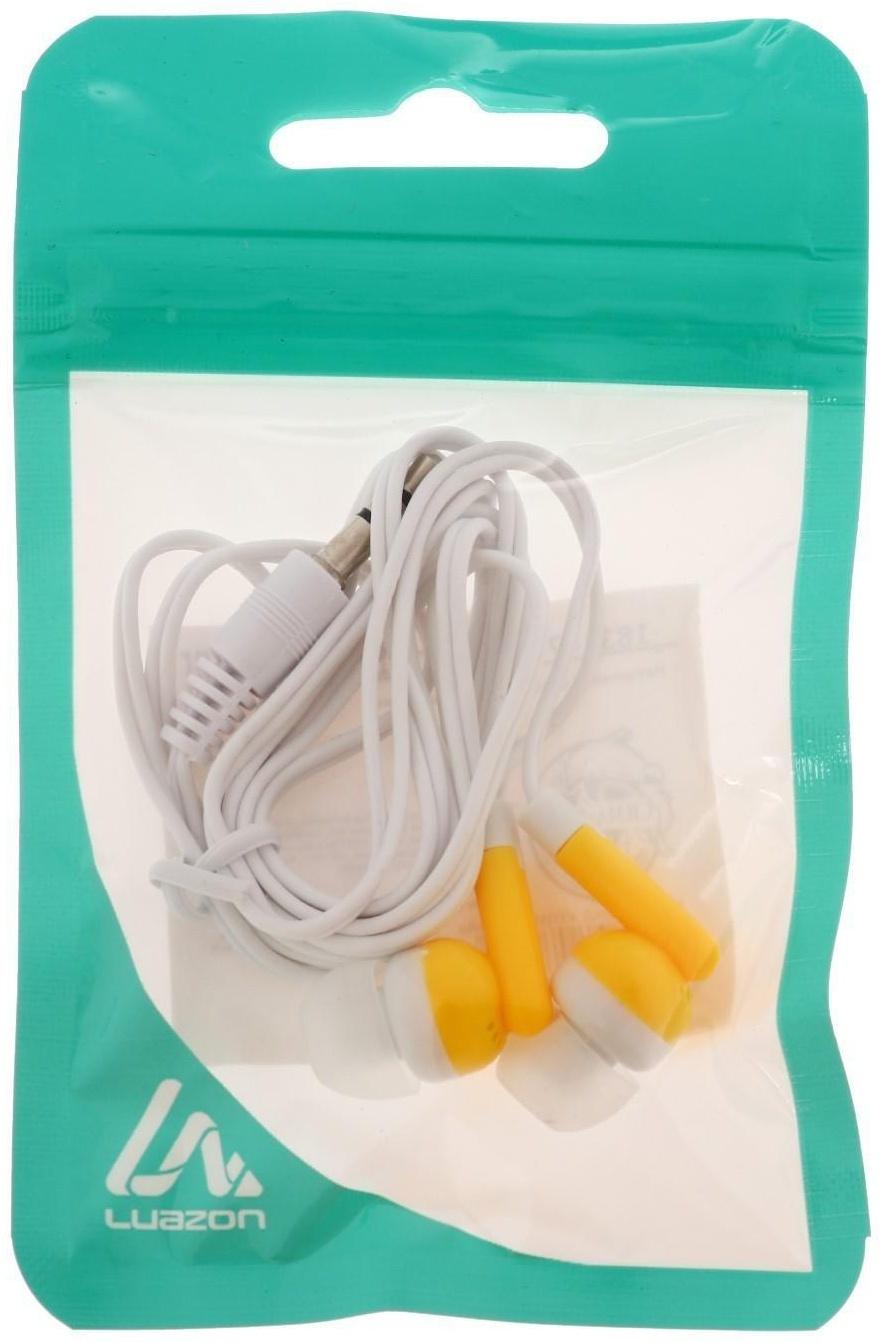 Наушники LuazON W-23, вакуумные, МИКС