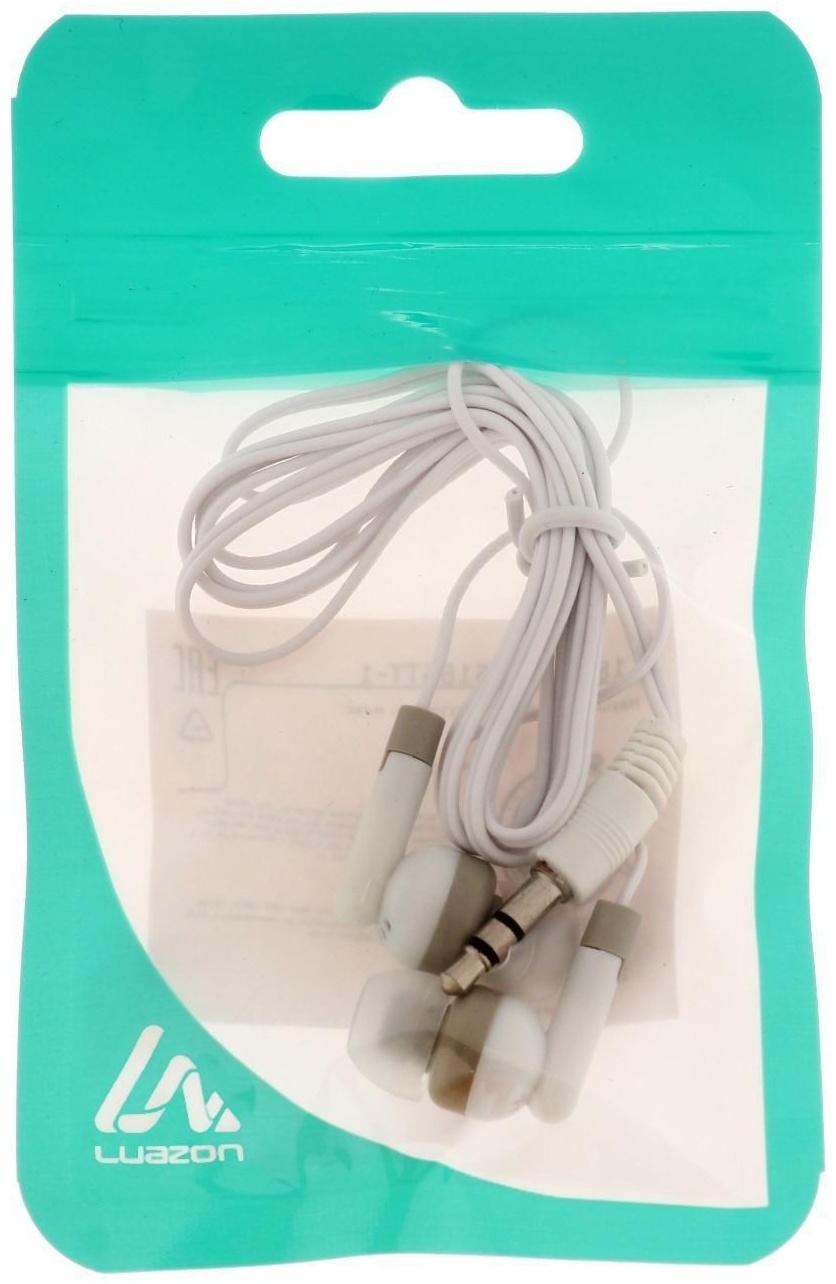 Наушники LuazON W-23, вакуумные, МИКС