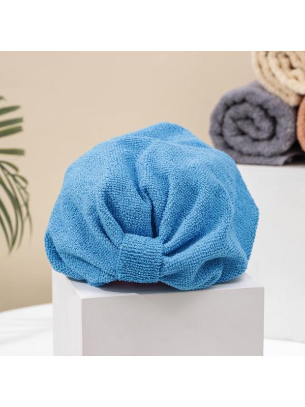 Чалма для сушки волос Доляна, микрофибра, цвет МИКС