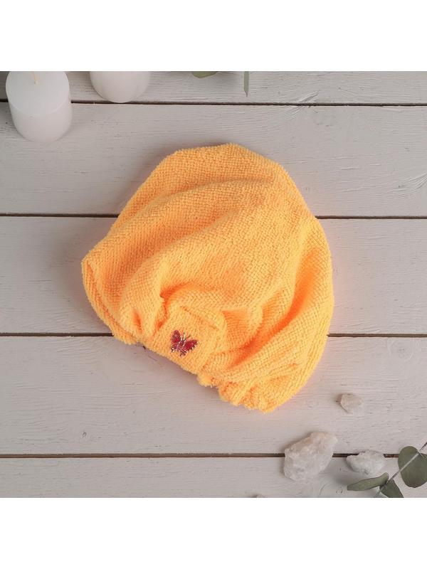 Чалма для сушки волос Доляна, микрофибра, цвет МИКС