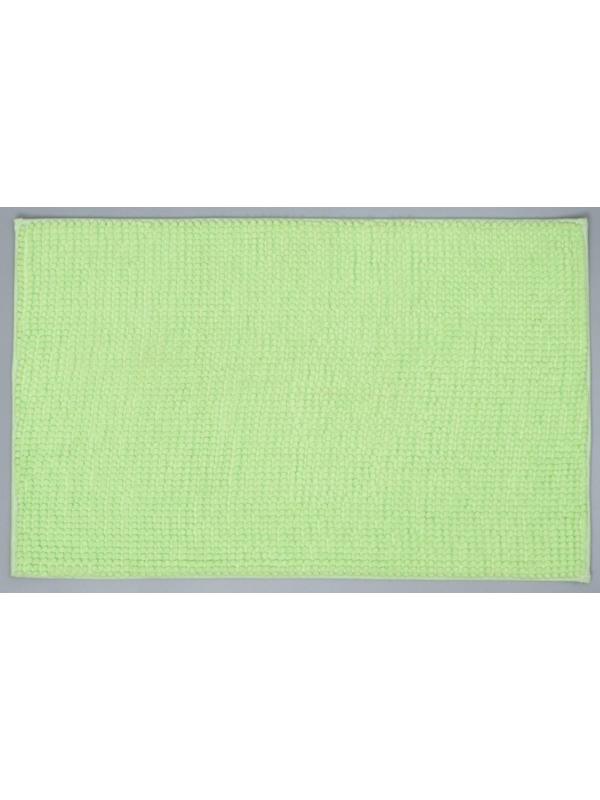 Коврик для ванной Доляна «Букли», 50×80 см, цвет зелёный