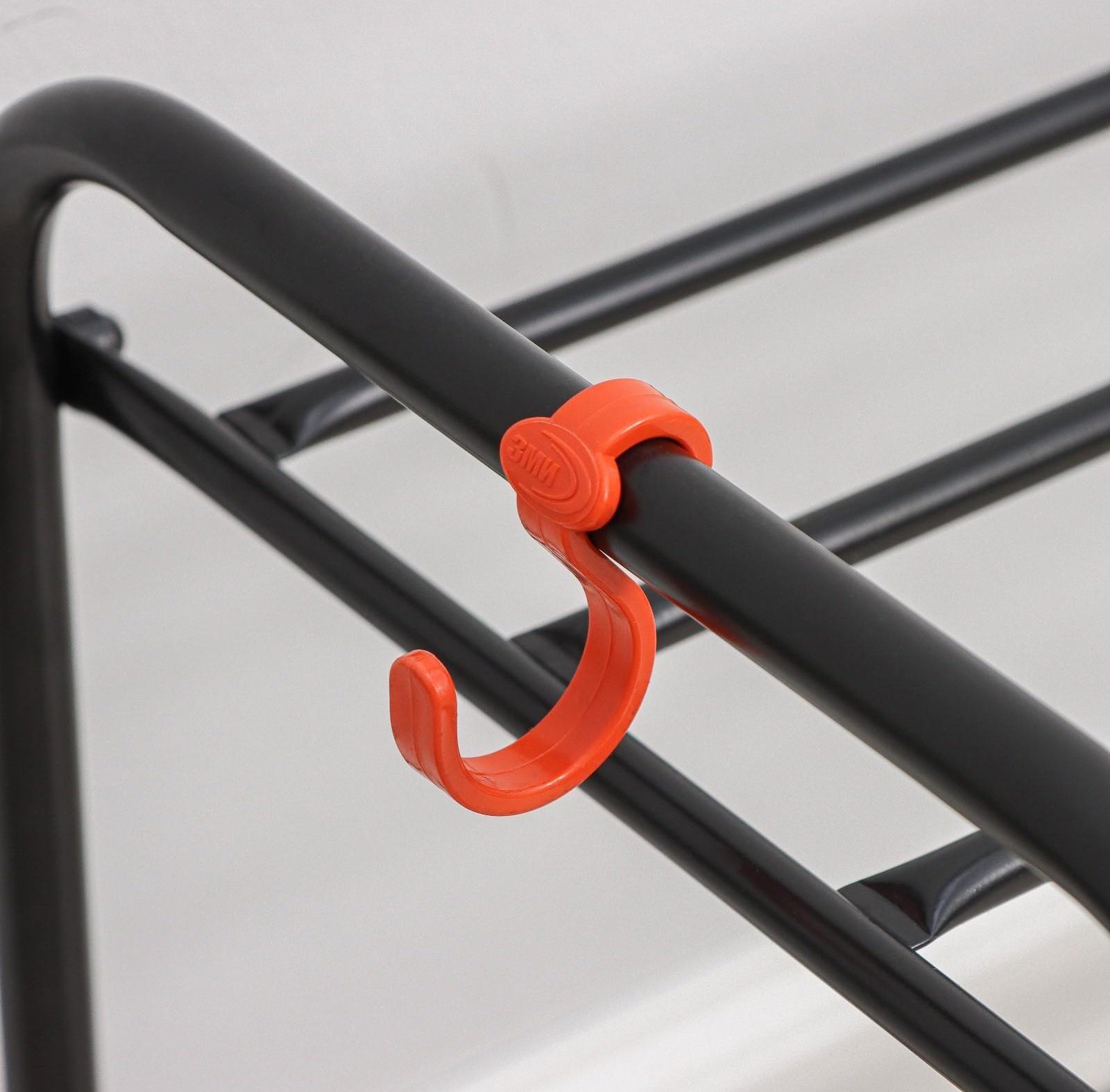 Подставка для обуви, 2 яруса, 65×30×45 см, цвет чёрный