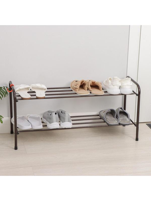 Подставка для обуви, 2 яруса, 87×30×45 см, медный антик