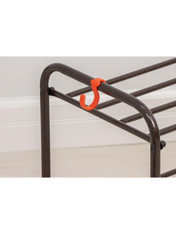 Подставка для обуви, 2 яруса, 87×30×45 см, медный антик