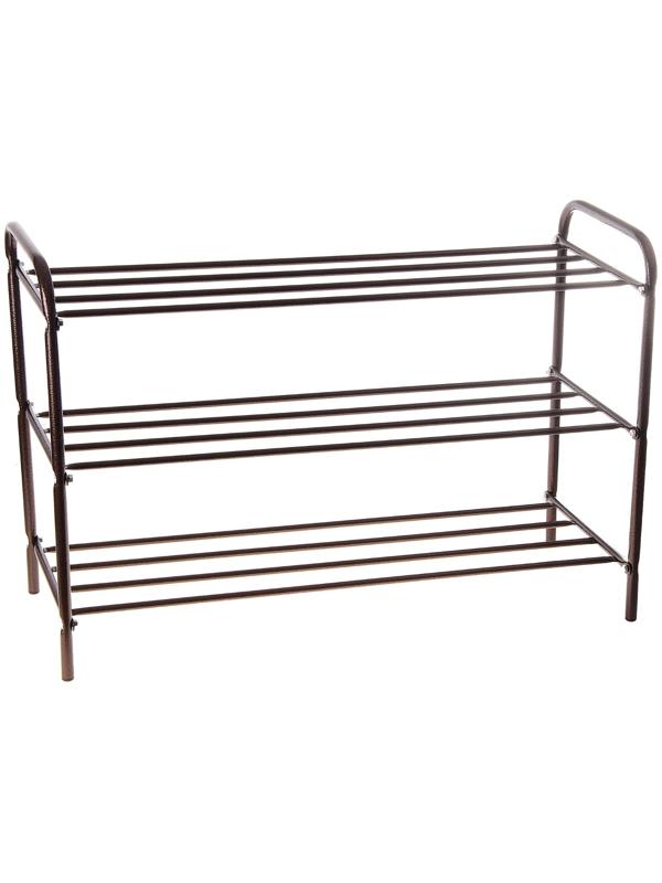 Подставка для обуви, 3 яруса, 87×30×48 см, цвет медный антик