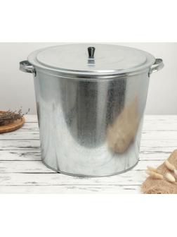 Бак для белья оцинкованный, 32 л, с решёткой, ГОСТ