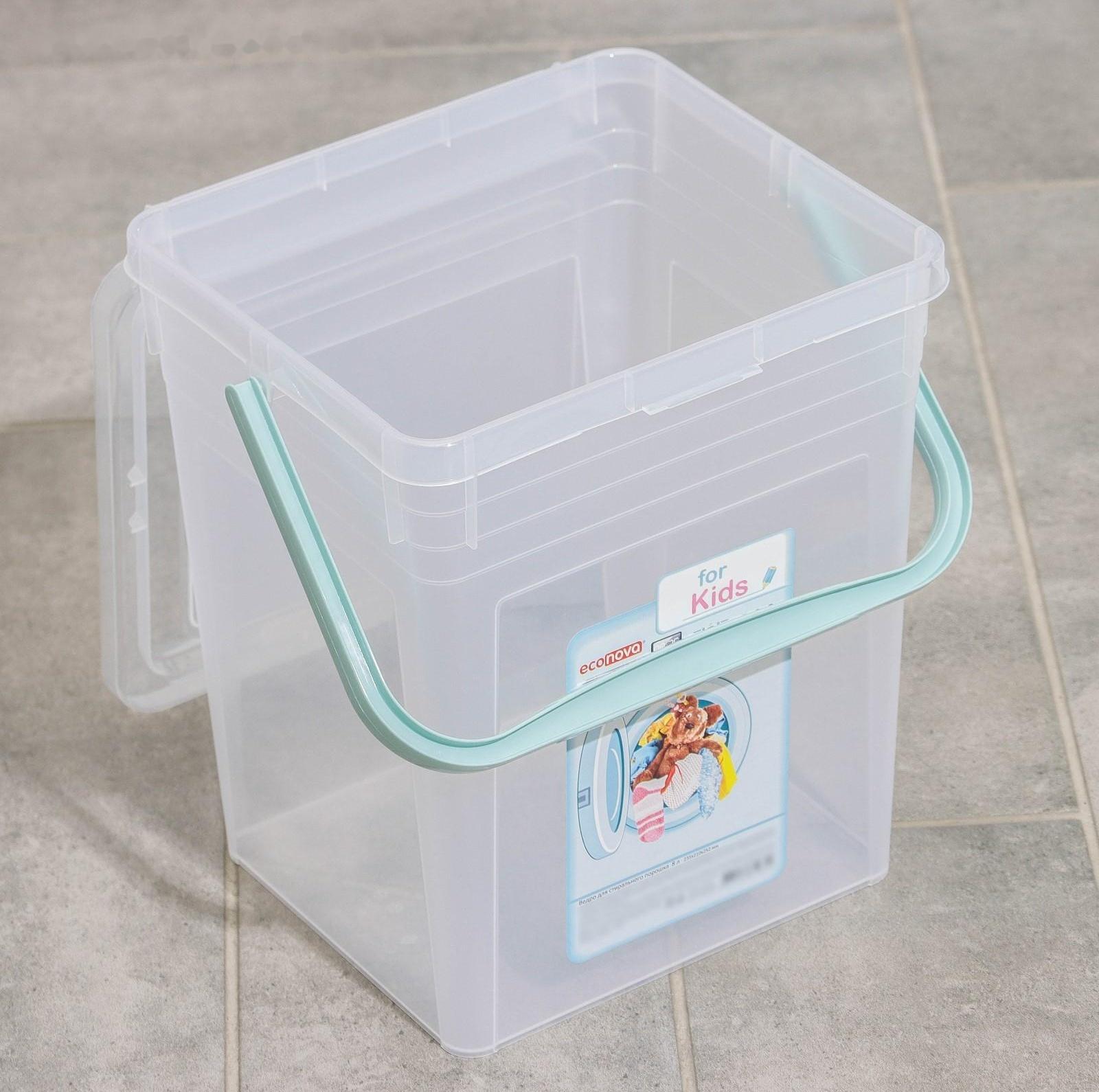 Контейнер для стирального порошка For kids, 8 л, с декором