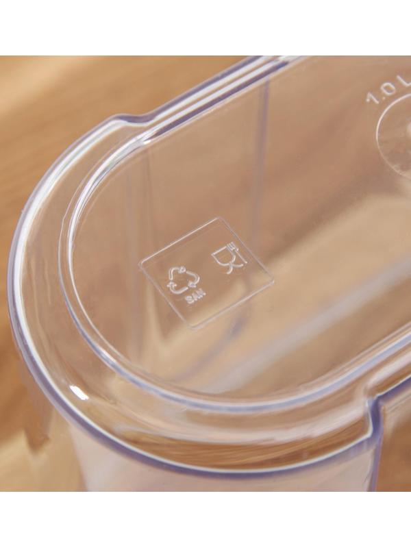 Ёмкость для сыпучих продуктов, 1 л с дозатором, цвет МИКС