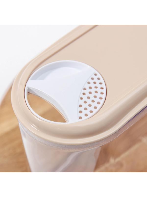 Ёмкость для сыпучих продуктов, 1 л с дозатором, цвет МИКС