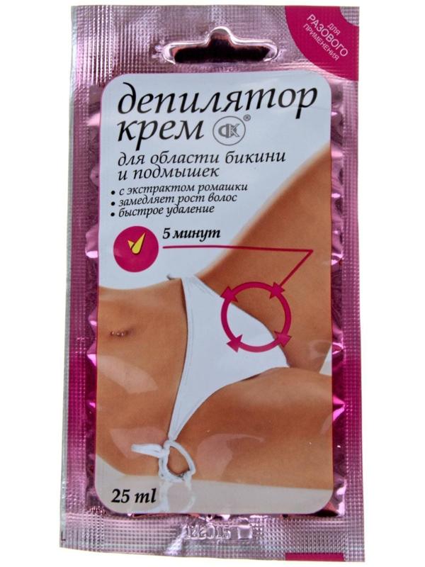 Крем-депилятор Fitoкосметик с экстрактом ромашки для области бикини и подмышек, 25 мл