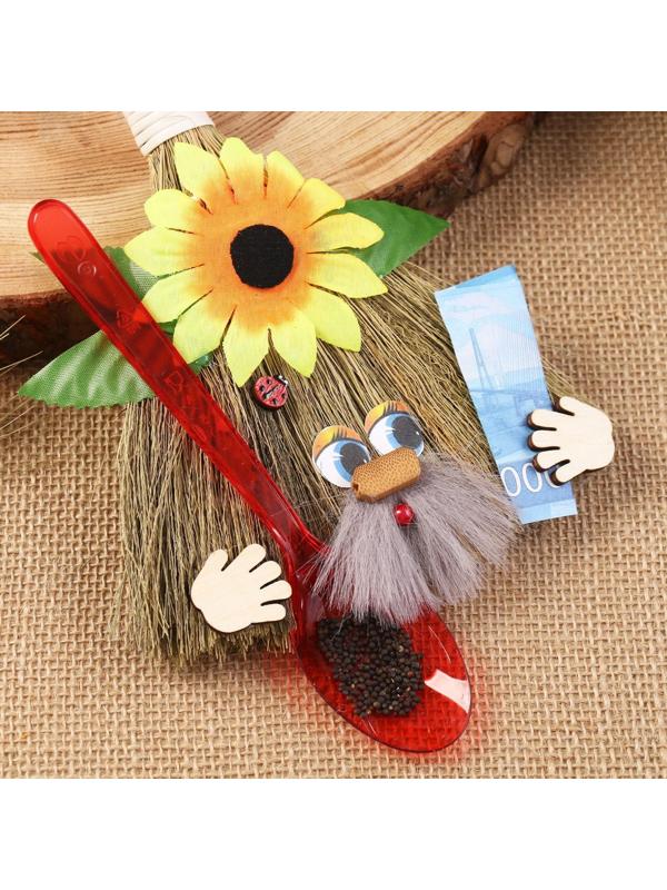 Оберег «Веник - домовой», микс