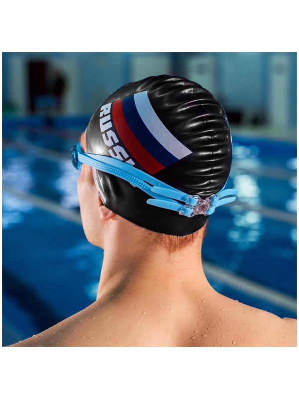 Очки для плавания взрослые, цвета микс