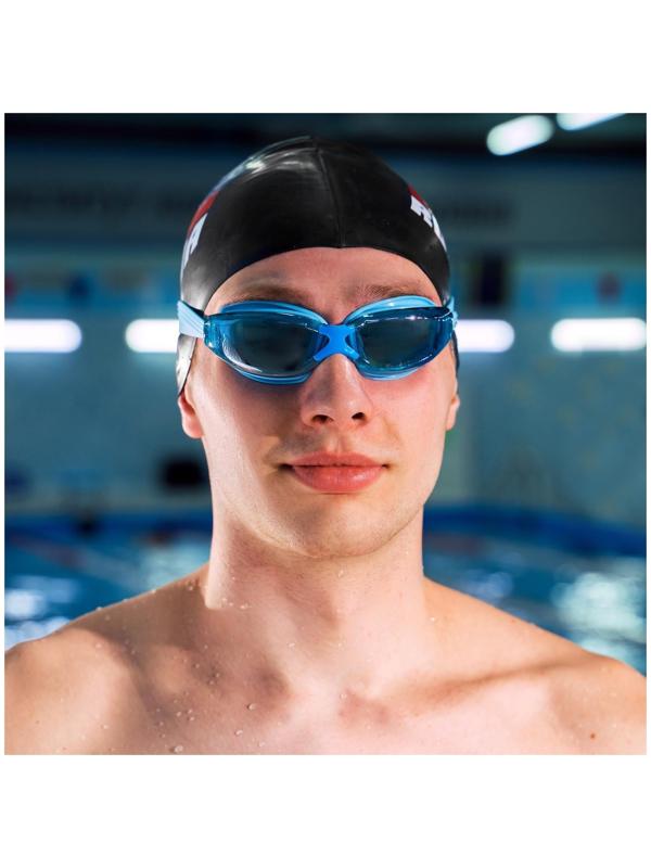 Очки для плавания взрослые, цвета микс