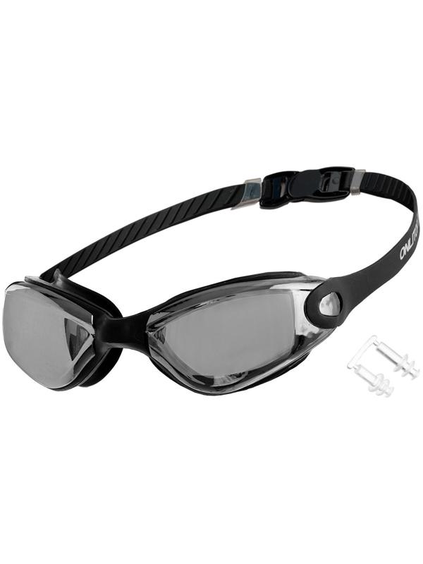 Очки для плавания взрослые + беруши, цвета микс