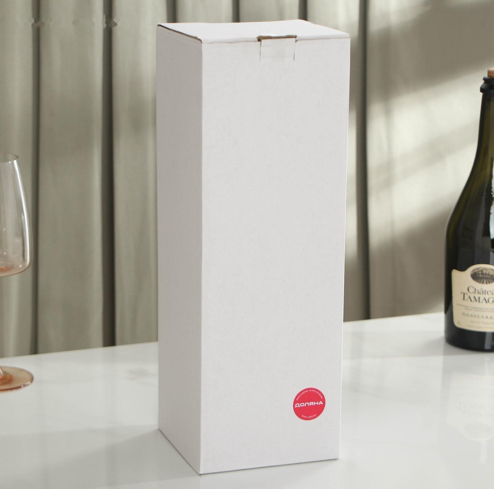 Набор для вина Доляна, 6 предметов: кейс для бутылки, каплеуловитель, штопор, пробка, кольцо, нож для фольги