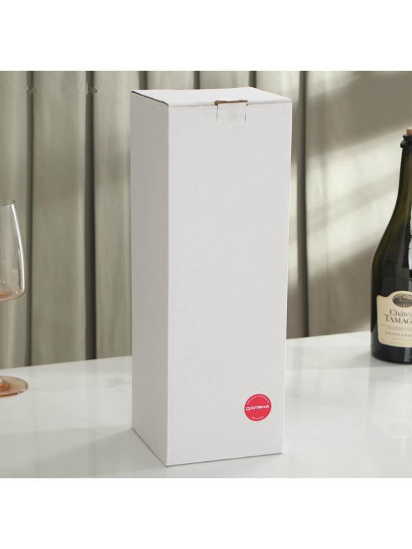 Набор для вина Доляна, 6 предметов: кейс для бутылки, каплеуловитель, штопор, пробка, кольцо, нож для фольги