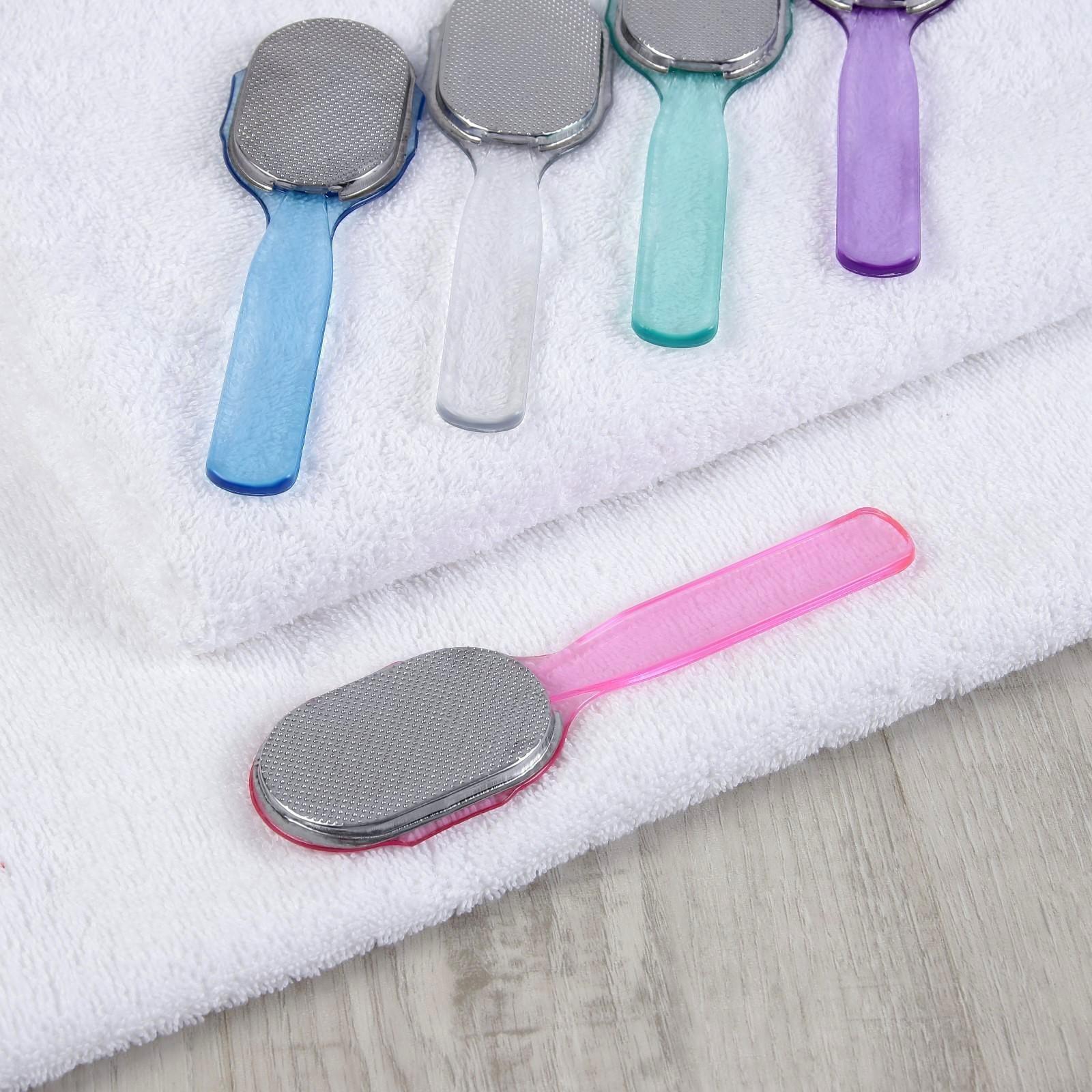 Тёрка для ног, металлическая, 16,5 см, цвет МИКС