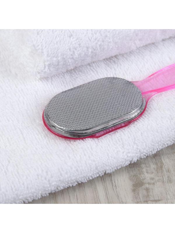 Тёрка для ног, металлическая, 16,5 см, цвет МИКС