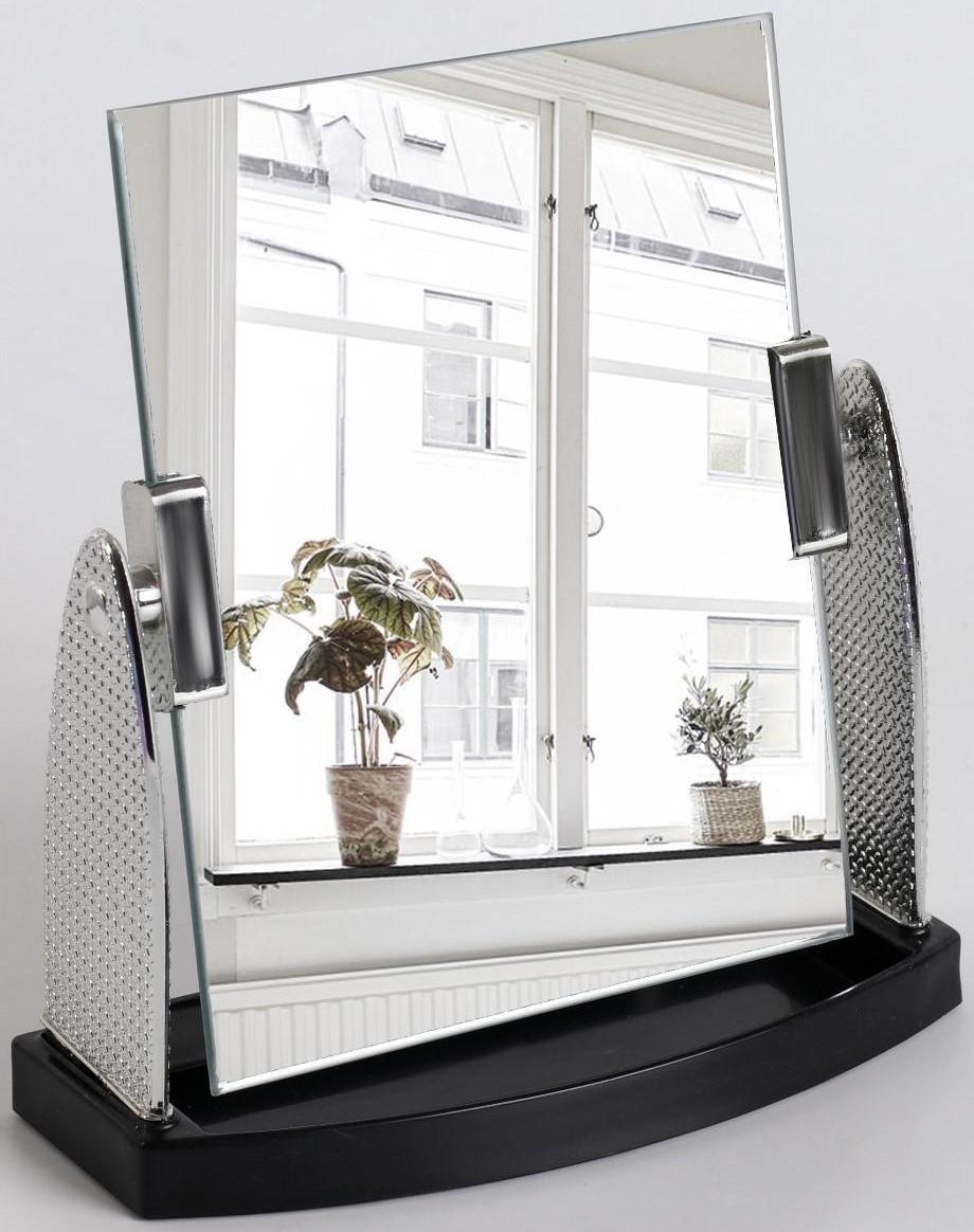 Зеркало настольное, зеркальная поверхность 11,5 × 14,5 см, цвет серебристый