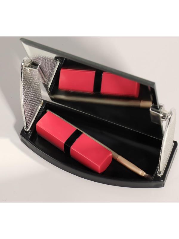 Зеркало настольное, зеркальная поверхность 11,5 × 14,5 см, цвет серебристый